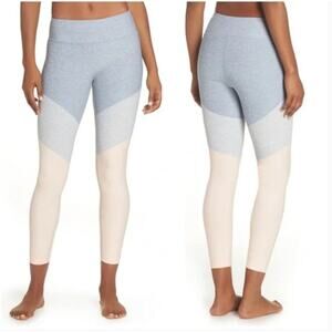 NWT Outdoor Voices 7/8 Springs Leggings Color Block in Lake/Dove/Rose Quartz XL
